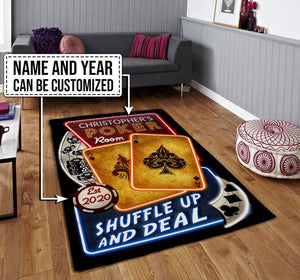 Personalized Poker Room Rug 07158
