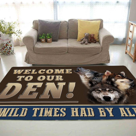 Welcome To Our Den Rug 05850