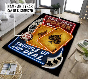 Personalized Poker Room Rug 07158