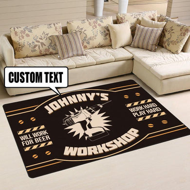 Personalized Man Cave Rug 06860