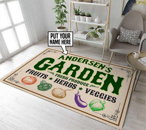 Personalized Garden Rug 06417