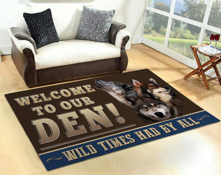 Welcome To Our Den Rug 05850
