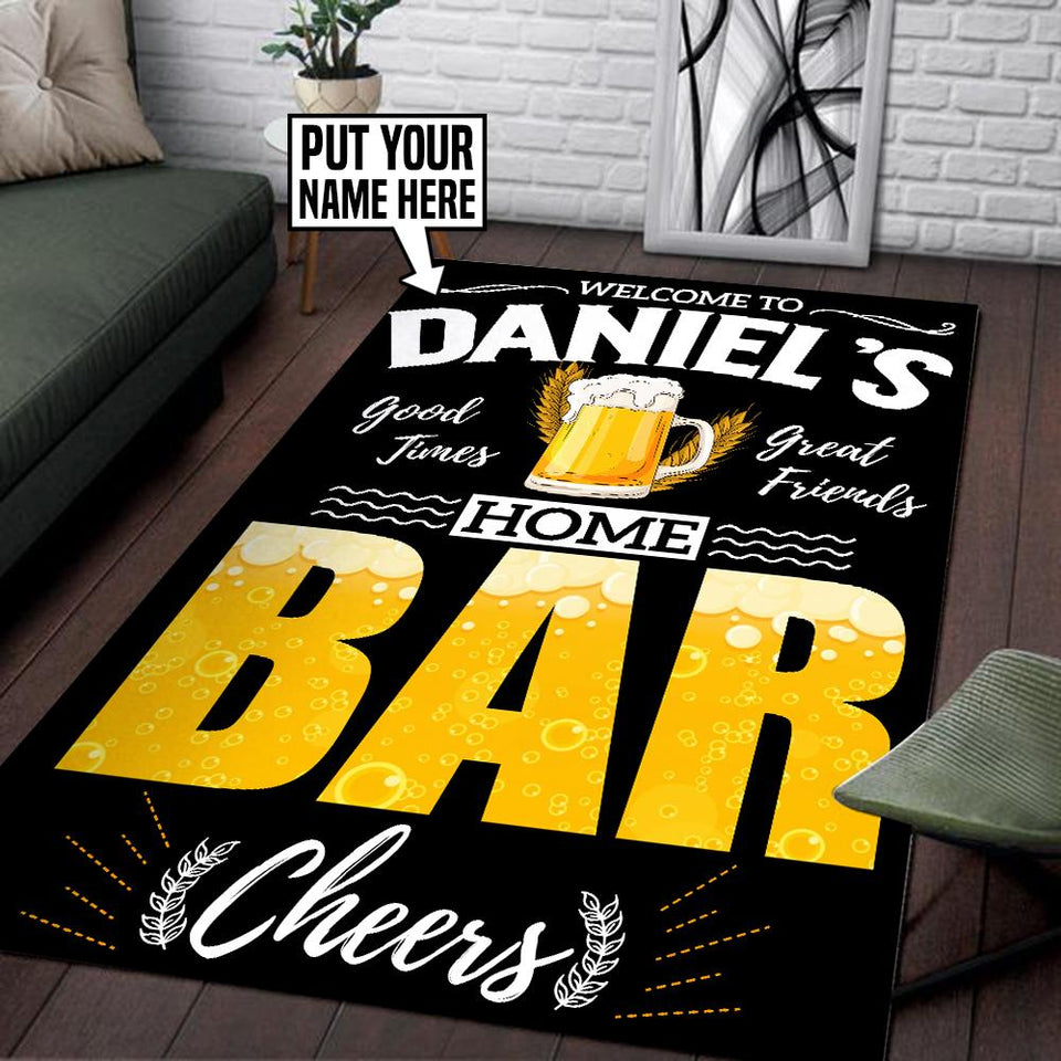 Personalized Home Bar Rug 06308