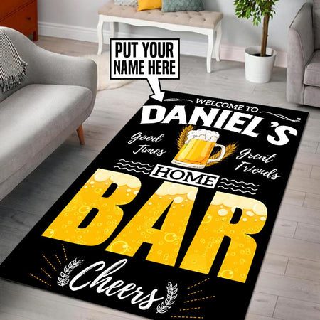 Personalized Home Bar Rug 06308