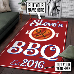 Personalized Bbq Rug 05745