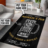 Personalized Pub Drink Laugh Repeat Rug 05924