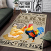 Personalized Welcome To Our Coop Farm Fresh Eggs Rug 06440