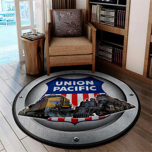 Union Pacific Railroad Round Rug 05338