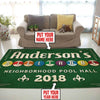 Personalized Billiard Room Rug 05854