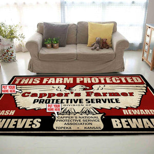 Cappers Farmers Insurance Classic Farm Tractor Rug 06268