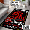 Personalized Rock And Roll Lounge Rug 05959