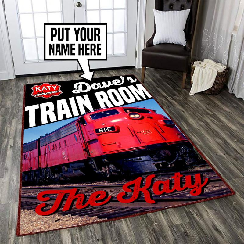 Personalized Mkt Missouri���Kansas���Texas The Katy Railroad Rug 05302