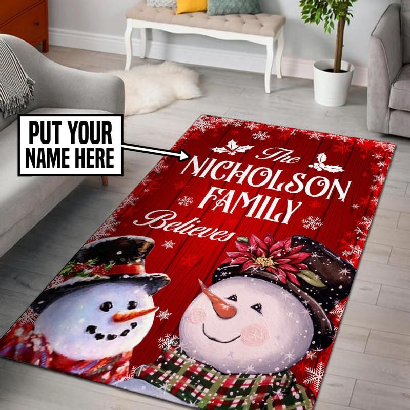 Personalized Christmas Rug 06269