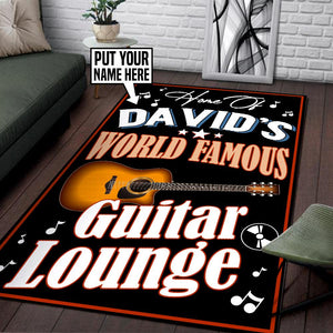 Personalized Guitar Lounge Rug 06090