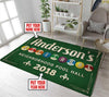 Personalized Billiard Room Rug 05854