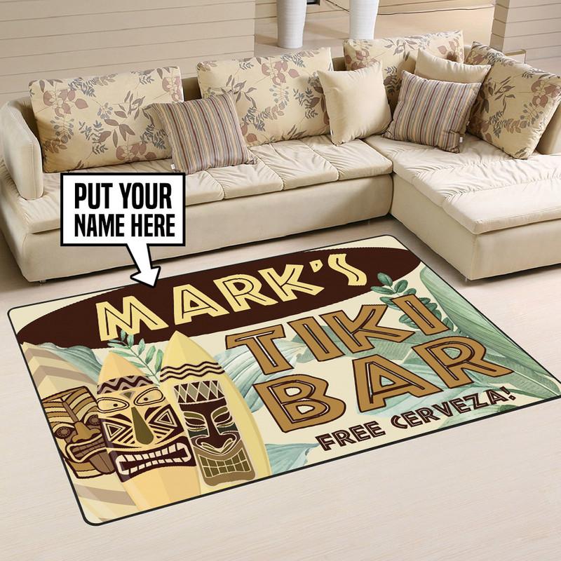 Personalized Tiki Bar Rug 05521