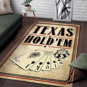 Texas Hold 'Em Poker Rug 06078
