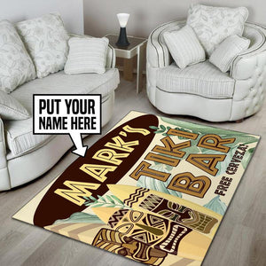 Personalized Tiki Bar Rug 05521