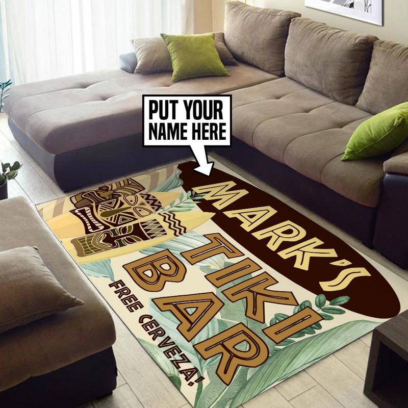 Personalized Tiki Bar Rug 05521