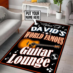 Personalized Guitar Lounge Rug 06090