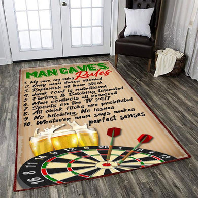 Man Cave Rules Rug 06074