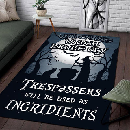 Witch Property Trespassers Will Be Used As Ingredients In The Brew Rug 06101