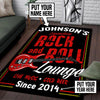 Personalized Rock And Roll Lounge Rug 05959