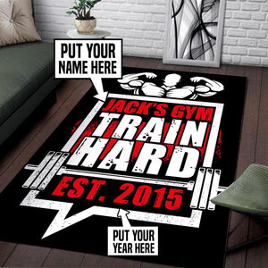 Personalized Gym Fitness Rug 06675
