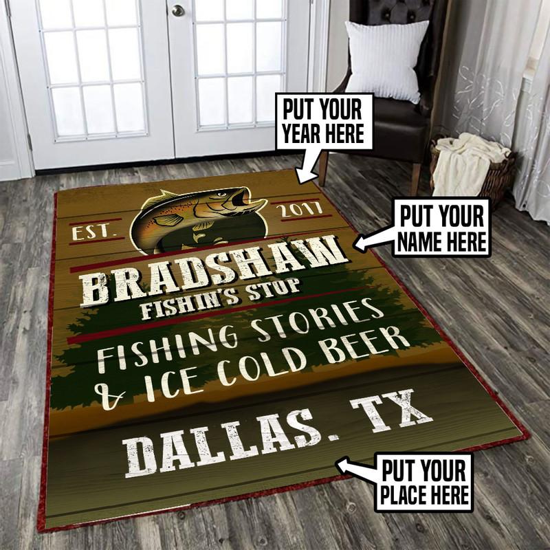 Personalized Fisherman���s Hideout Rug 05875