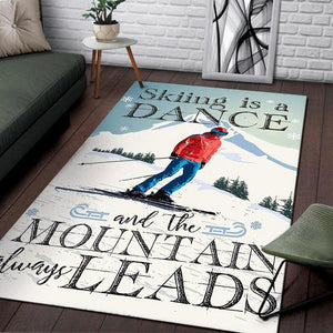 Skiing Is A Dance And The Mountain Always Leads Rug 05834