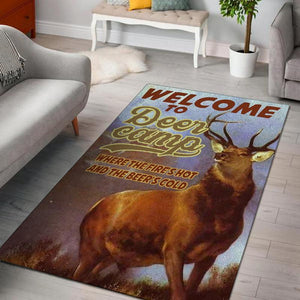 Welcome To Deer Camp Rug 05930