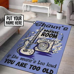 Personalized Music Room Rug 06359