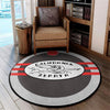 Czrr Living Room Round Mat Circle Rug California Zephyr Railroad 04762