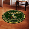 Personalized Tequila Cigar Bar Living Room Round Mat Circle Rug 07002