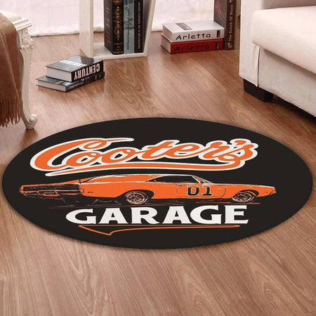Doh Living Room Round Mat Circle Rug General Lee The Dukes Of Hazzard Good Ole Boy Dodge Charger 02260