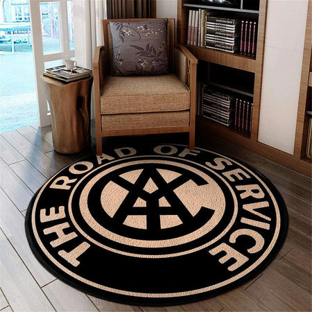 Akron Living Room Round Mat Circle Rug Akron Canton & Youngstown Railroad 05027