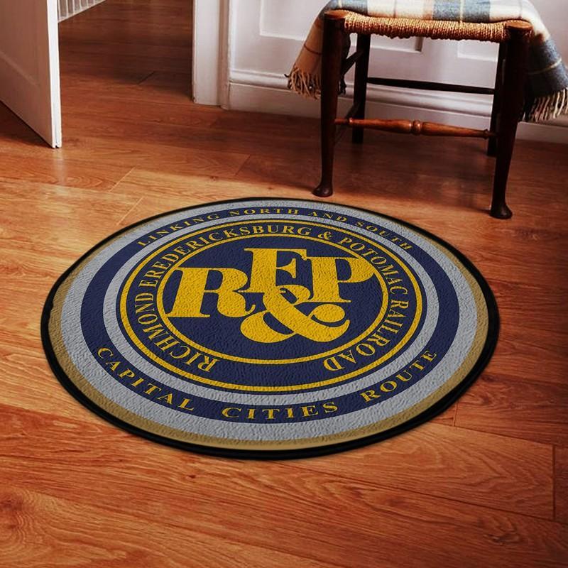 Rfpr Living Room Round Mat Circle Rug Richmond, Fredericksburg And Potomac Railroad 04805