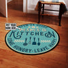 Personalized Kitchen Come Hungry Leave Happy Living Room Round Mat Circle Rug 05507