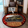 Personalized Erie Railroad Living Room Round Mat Circle Rug 05322