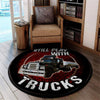 Still Play With Trucks Mack Living Room Round Mat Circle Rug 05365