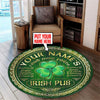 Personalized Happy Patrick���s Day | Irish Pub Living Room Round Mat Circle Rug 06728