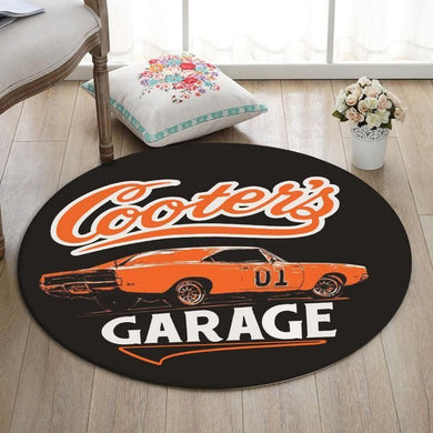 Doh Living Room Round Mat Circle Rug General Lee The Dukes Of Hazzard Good Ole Boy Dodge Charger 02260
