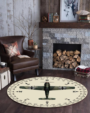 Bf109me Living Room Round Mat Circle Rug Bf 109 Messerschmitt 03768