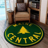Mainecentral Living Room Round Mat Circle Rug Maine Central Railroad 04573