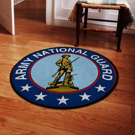 Army National Guard Living Room Round Mat Circle Rug 05187