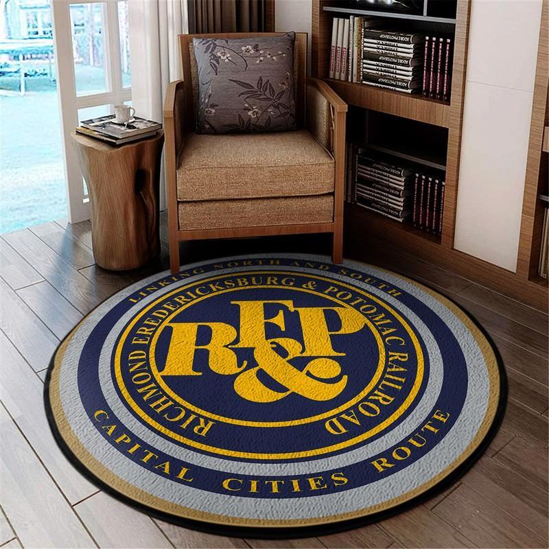 Rfpr Living Room Round Mat Circle Rug Richmond, Fredericksburg And Potomac Railroad 04805