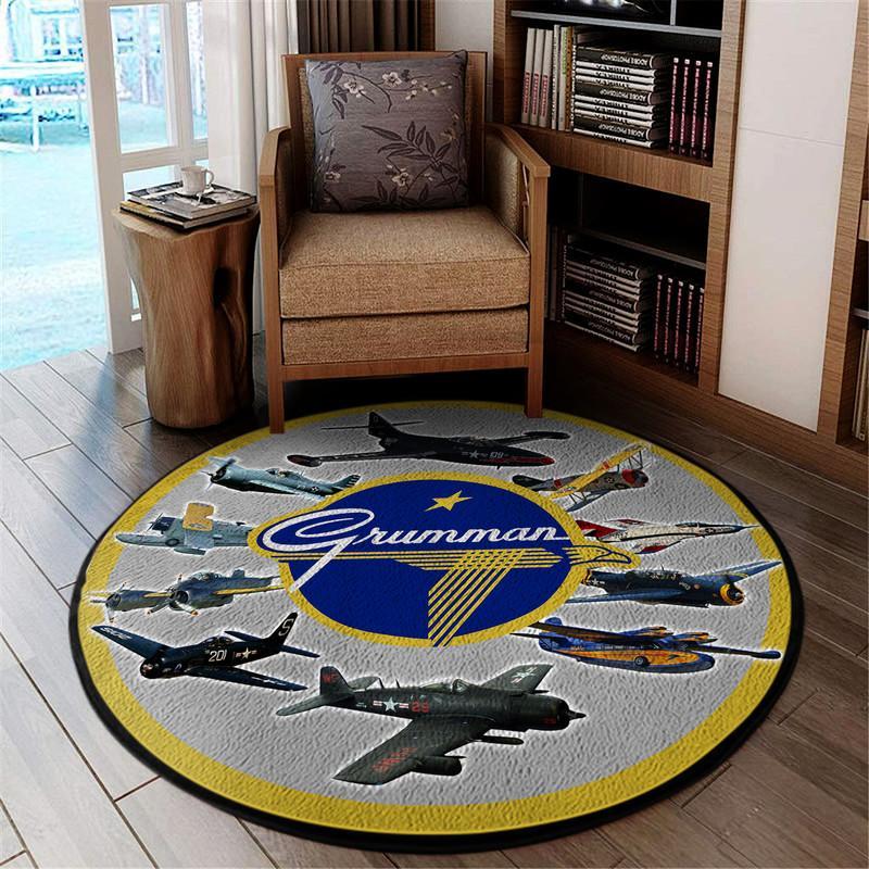 Grumman 50 Years Living Room Round Mat Circle Rug 05255