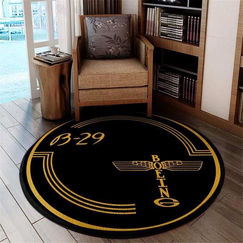 Boeing B29 Living Room Round Mat Circle Rug 05236