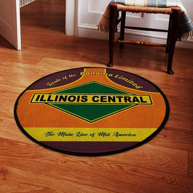 Illinois Living Room Round Mat Circle Rug Illinois Central 04538