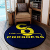 Coprogress Living Room Round Mat Circle Rug C&O For Progress 04314